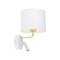 TK Lighting Richi fehér-arany falikar (TK-1370) E27+G9 2 izzós IP20