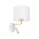TK Lighting Richi fehér-arany falikar (TK-1370) E27+G9 2 izzós IP20