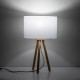 TK Lighting Tokyo fehér-barna asztali lámpa (TK-5290) E27 1 izzós IP20