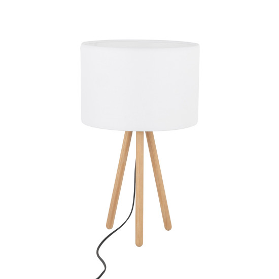 TK Lighting Tokyo fehér-barna asztali lámpa (TK-5290) E27 1 izzós IP20