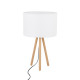TK Lighting Tokyo fehér-barna asztali lámpa (TK-5290) E27 1 izzós IP20