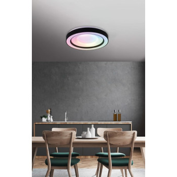 Trio Arco fehér-fekete LED mennyezeti lámpa (TRI-R65091032) LED 1 izzós IP20