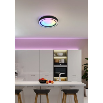 Trio Arco fehér-fekete LED mennyezeti lámpa (TRI-R65091432) LED 1 izzós IP20