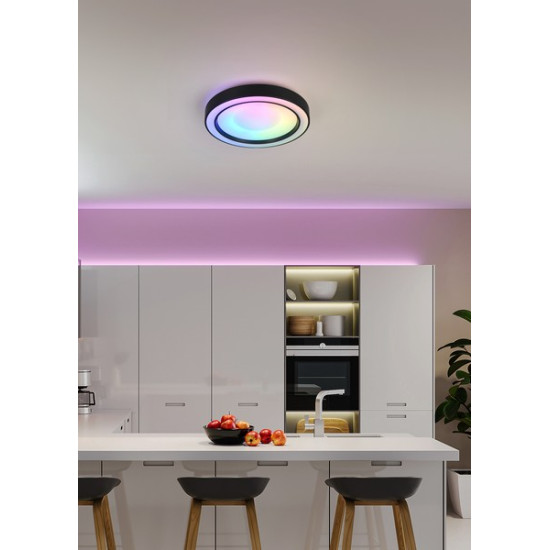 Trio Arco fehér-fekete LED mennyezeti lámpa (TRI-R65091432) LED 1 izzós IP20