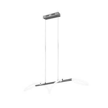 Trio Argos króm-fehér LED függesztett lámpa (TRI-R32361106) LED 1 izzós IP20