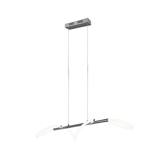 Trio Argos króm-fehér LED függesztett lámpa (TRI-R32361106) LED 1 izzós IP20