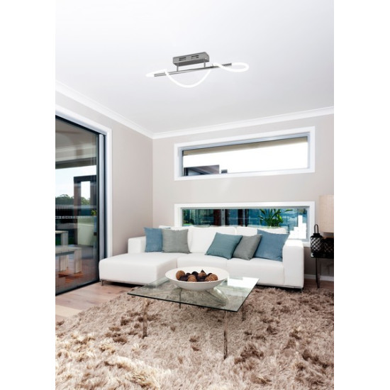 Trio Argos króm-fehér LED mennyezeti lámpa (TRI-R62361106) LED 1 izzós IP20