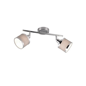 Trio Arosa króm-szürke mennyezeti spotlámpa (TRI-812100206) E14 2 izzós IP20