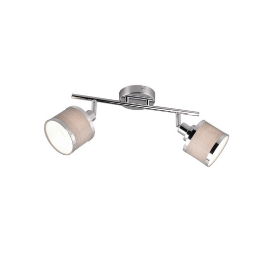 Trio Arosa króm-szürke mennyezeti spotlámpa (TRI-812100206) E14 2 izzós IP20