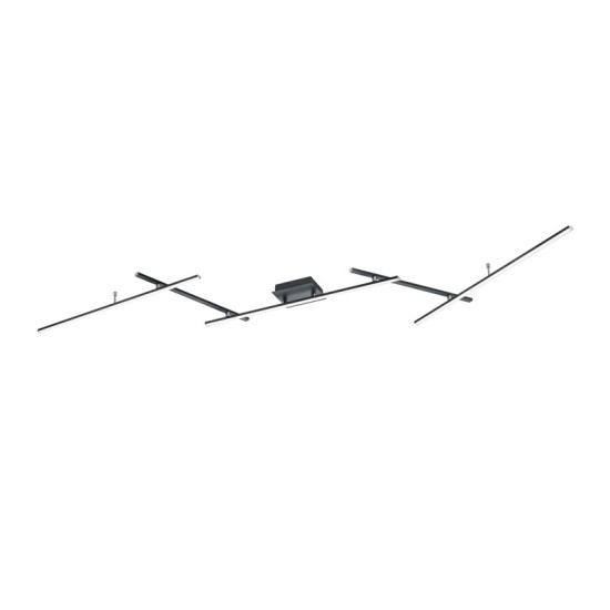 Trio Arvin fekete LED mennyezeti lámpa (TRI-628410532) LED 1 izzós IP20