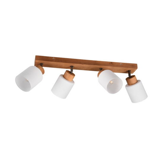 Trio Assam natúr-fehér mennyezeti spotlámpa (TRI-R81114030) E14 4 izzós IP20