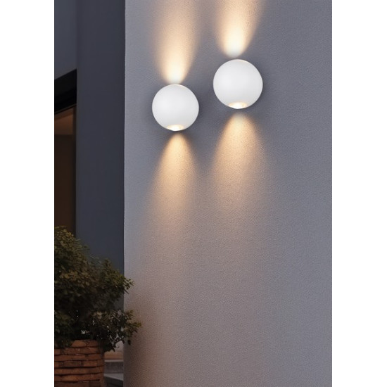 Trio Avisio fehér LED kültéri falikar (TRI-246760231) LED 2 izzós IP54