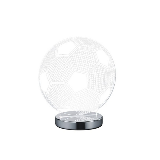 Trio Ball króm-átlátszó gyerek LED asztali lámpa (TRI-R52471106) LED 1 izzós IP20