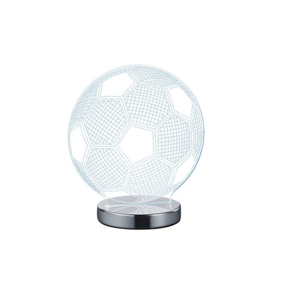 Trio Ball króm-átlátszó gyerek LED asztali lámpa (TRI-R52471106) LED 1 izzós IP20