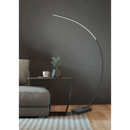 Trio Bangkok fekete LED állólámpa (TRI-426511832) LED 1 izzós IP20
