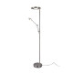 Trio Barrie matt nikkel LED állólámpa (TRI-424210307) LED 2 izzós IP20