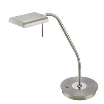 Trio Bergamo matt nikkel LED asztali lámpa (TRI-520910107) LED 1 izzós IP20
