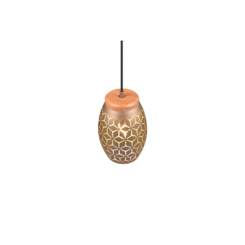 Trio Bidar barna-natúr függesztett lámpa (TRI-R31571065) E27 1 izzós IP20
