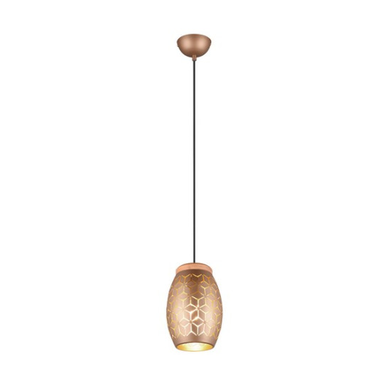 Trio Bidar barna-natúr függesztett lámpa (TRI-R31571065) E27 1 izzós IP20