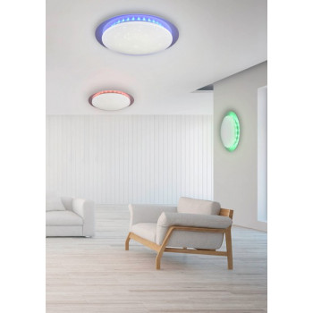Trio Bilbo fehér-átlátszó LED mennyezeti lámpa (TRI-R62093500) LED 1 izzós IP20
