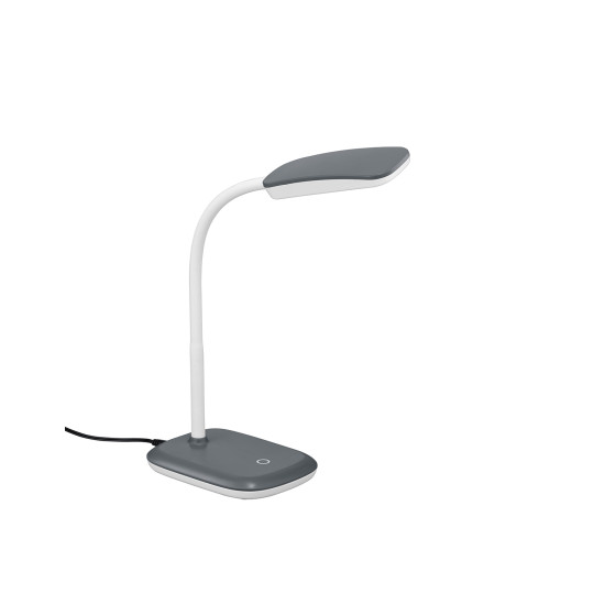 Trio Boa fehér-titán LED asztali lámpa (TRI-R52431187) LED 1 izzós IP20