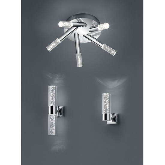 Trio Bolsa króm-átlátszó fürdőszobai LED falikar (TRI-282410106) LED 1 izzós IP44