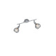Trio Brest króm-füstszínű mennyezeti spotlámpa (TRI-R80592006) E14 2 izzós IP20