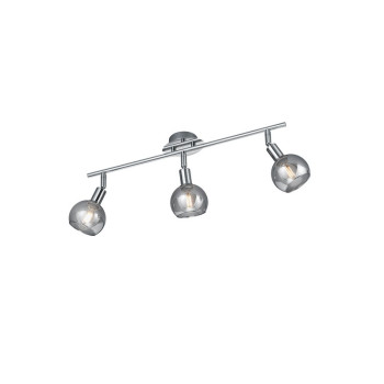 Trio Brest króm-füstszínű mennyezeti spotlámpa (TRI-R80593006) E14 3 izzós IP20