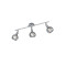 Trio Brest króm-füstszínű mennyezeti spotlámpa (TRI-R80593006) E14 3 izzós IP20