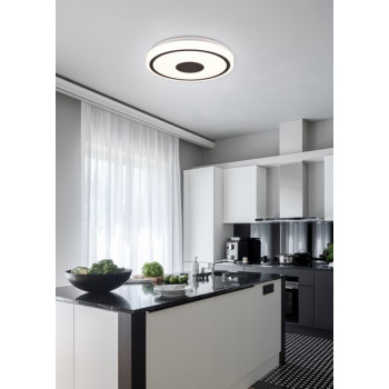 Trio Bunda fehér-fekete LED mennyezeti lámpa (TRI-R64361132) LED 1 izzós IP20