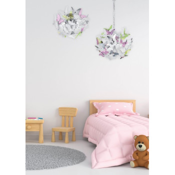Trio Butterfly színes-fehér gyerek mennyezeti lámpa (TRI-R60213017) G9 3 izzós IP20