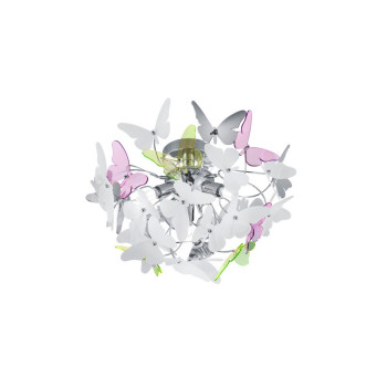 Trio Butterfly színes-fehér gyerek mennyezeti lámpa (TRI-R60213017) G9 3 izzós IP20