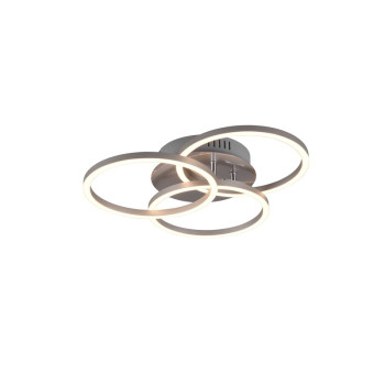 Trio Circle matt nikkel LED mennyezeti lámpa (TRI-R62823107) LED 1 izzós IP20