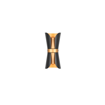 Trio Coat fekete-arany falikar (TRI-218600280) GU10 2 izzós IP20