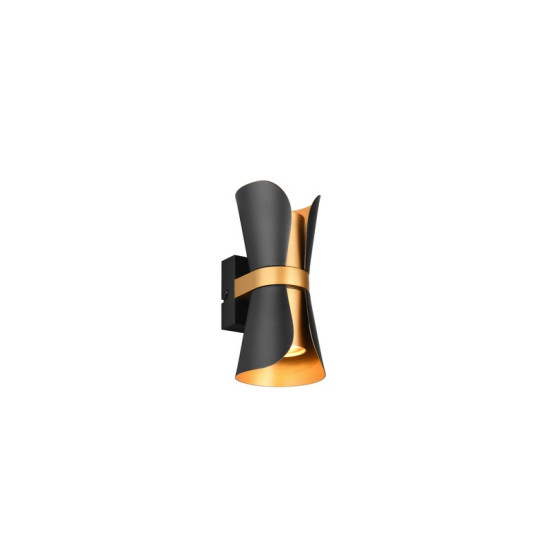 Trio Coat fekete-arany falikar (TRI-218600280) GU10 2 izzós IP20
