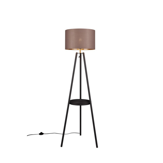 Trio Colette fekete-barna állólámpa (TRI-R41561032) E27 1 izzós IP20