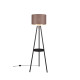 Trio Colette fekete-barna állólámpa (TRI-R41561032) E27 1 izzós IP20
