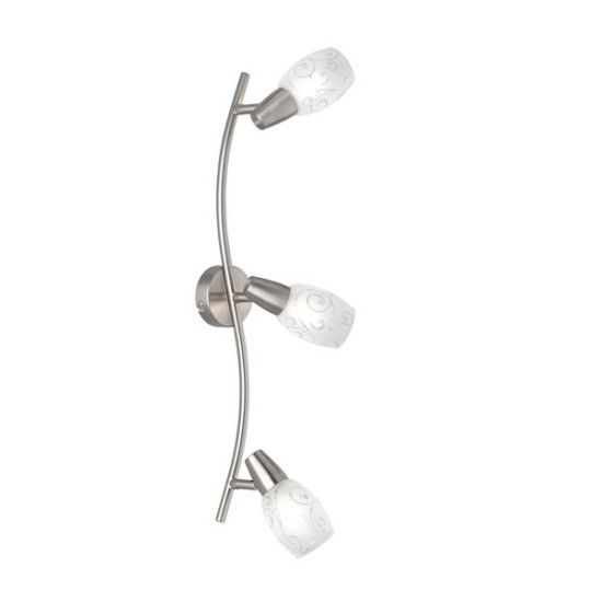 Trio Colmar matt nikkel-opál mennyezeti spotlámpa (TRI-R80023007) E14 3 izzós IP20