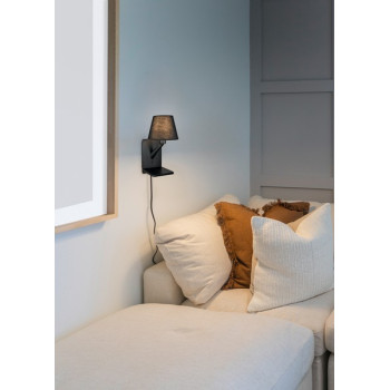 Trio Comfort fekete falikar (TRI-262670132) E14 1 izzós IP20
