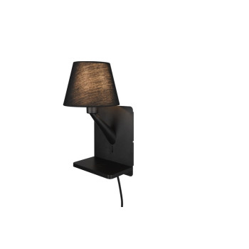 Trio Comfort fekete falikar (TRI-262670132) E14 1 izzós IP20