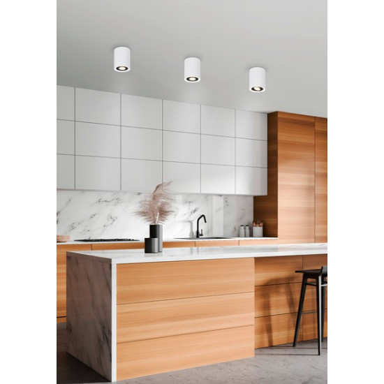 Trio Cookie fehér-fekete mennyezeti spotlámpa (TRI-612900134) GU10 1 izzós IP20
