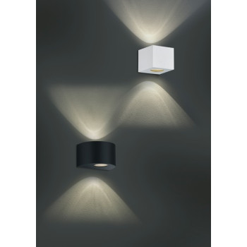 Trio Cordoba fekete LED kültéri falikar (TRI-R28222632) LED 2 izzós IP44