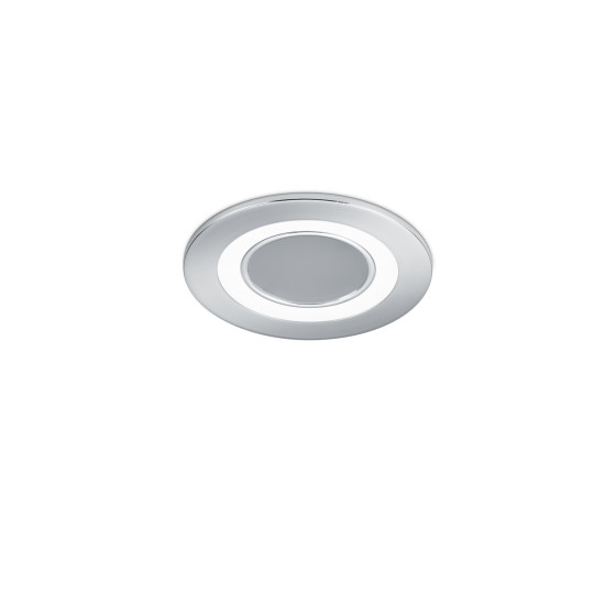 Trio Core króm-fehér LED beépíthető lámpa (TRI-652510106) LED 1 izzós IP20
