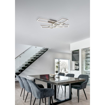 Trio Corso matt nikkel LED mennyezeti lámpa (TRI-R64423107) LED 1 izzós IP20