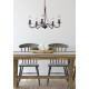 Trio Country rozsdabarna csillár (TRI-R1198-24) E14 5 izzós IP20