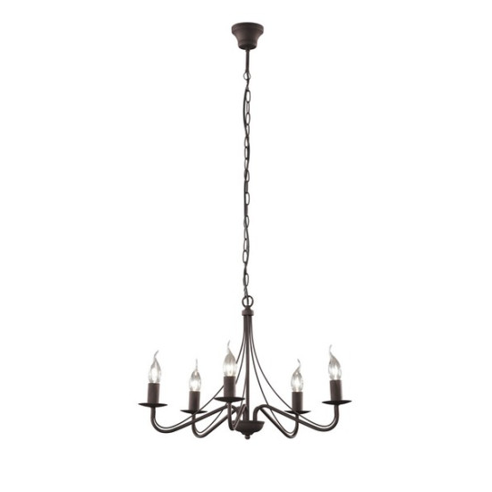 Trio Country rozsdabarna csillár (TRI-R1198-24) E14 5 izzós IP20