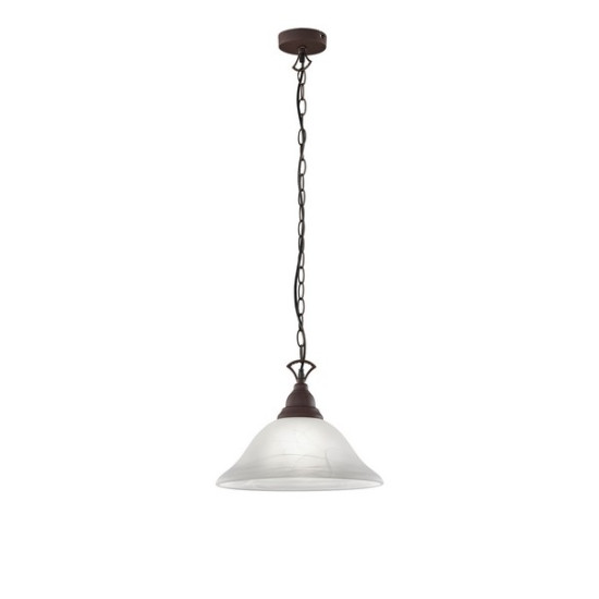 Trio Country rozsdabarna függesztett lámpa (TRI-R30871024) E27 1 izzós IP20