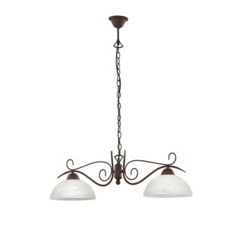 Trio Country rozsdabarna függesztett lámpa (TRI-R3432-24) E27 2 izzós IP20