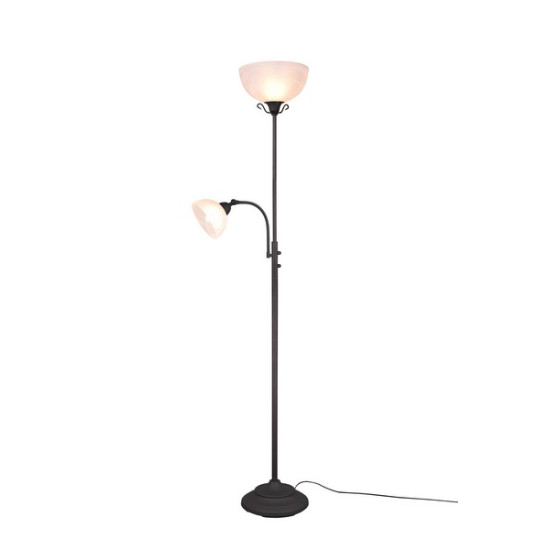 Trio Country rozsdabarna állólámpa (TRI-R46322024) E27+E14 2 izzós IP20