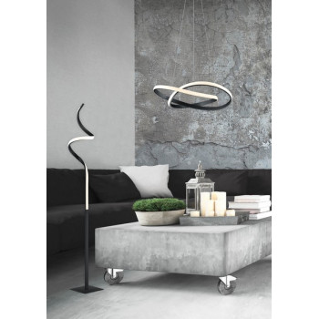 Trio Course fekete LED függesztett lámpa (TRI-R32051132) LED 1 izzós IP20